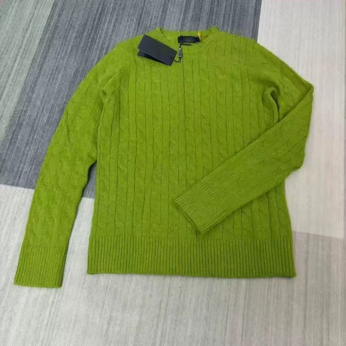 T588-889 Embroidered knitted sweater round neck pullover for men and women