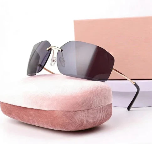 T588-1051  Frameless personalized sunglasses, fashionable metal sunglasses