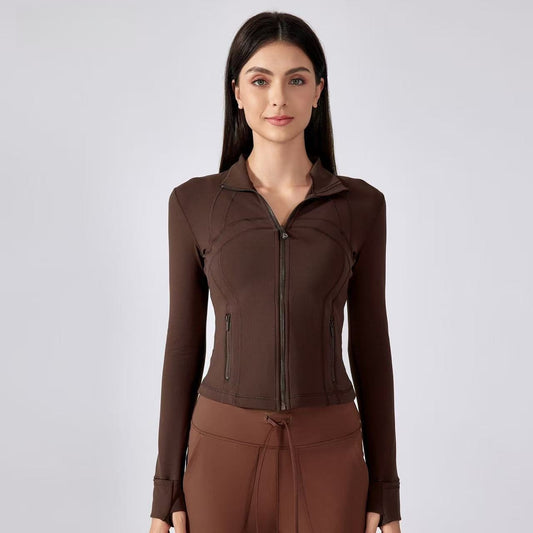 T588-1078  Yoga fitness clothing, long sleeves, slim fit, outdoor