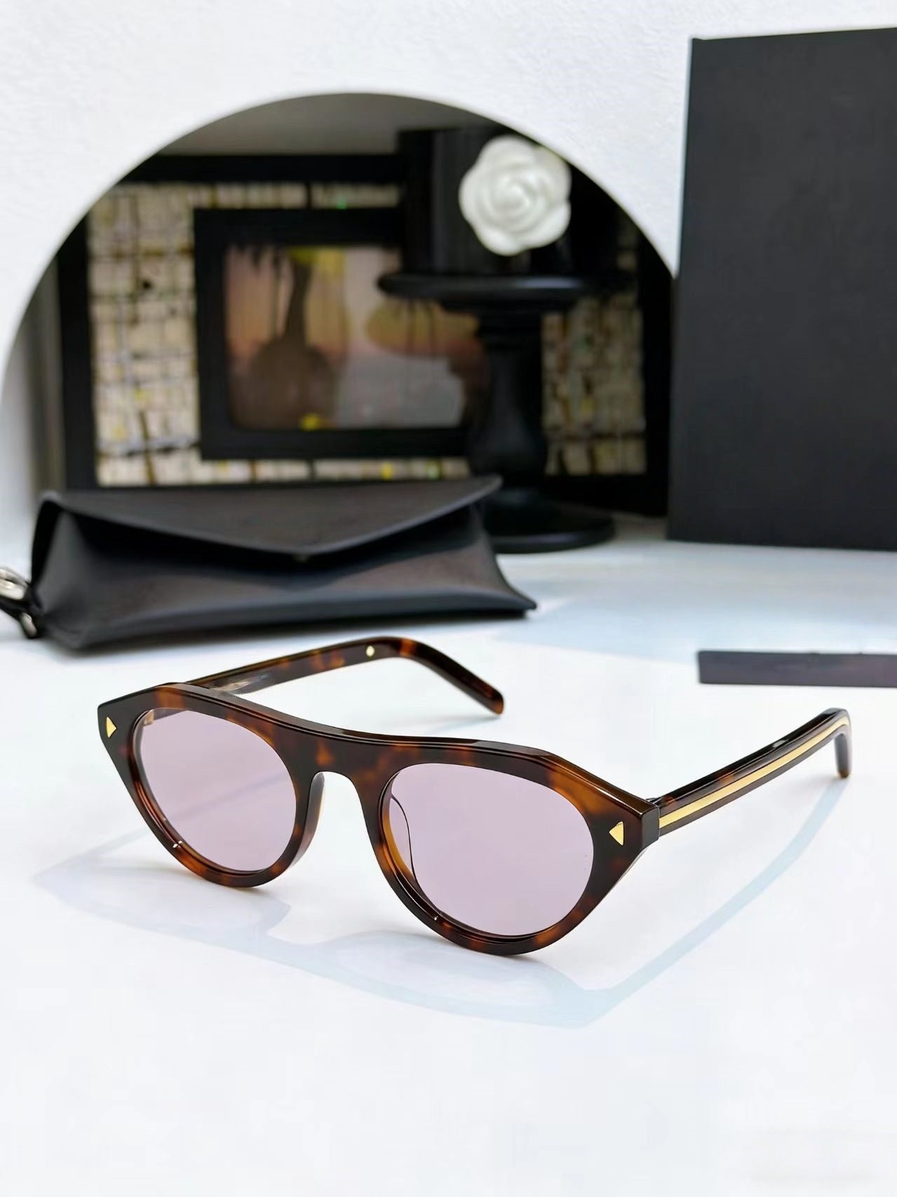 T588-1062  Round frame sunglasses, fashionable sunglasses