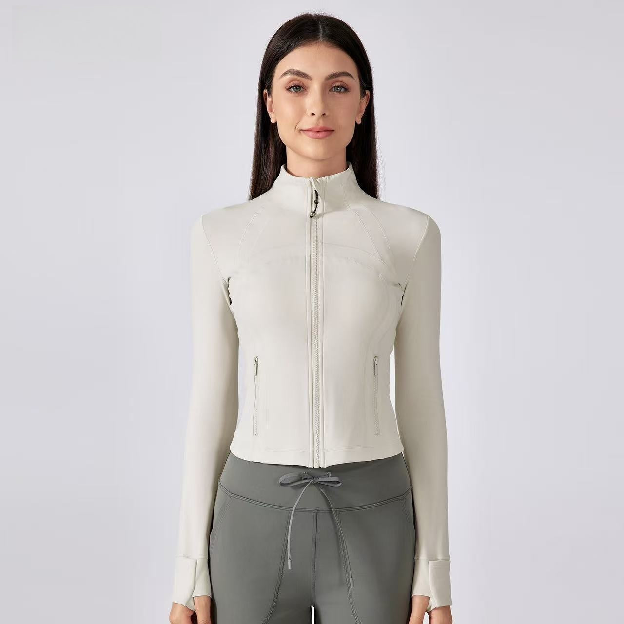 T588-1078  Yoga fitness clothing, long sleeves, slim fit, outdoor