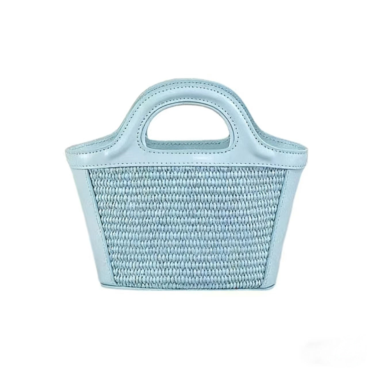 T588-1067 High appearance hand-held woven vegetable basket single shoulder handbag