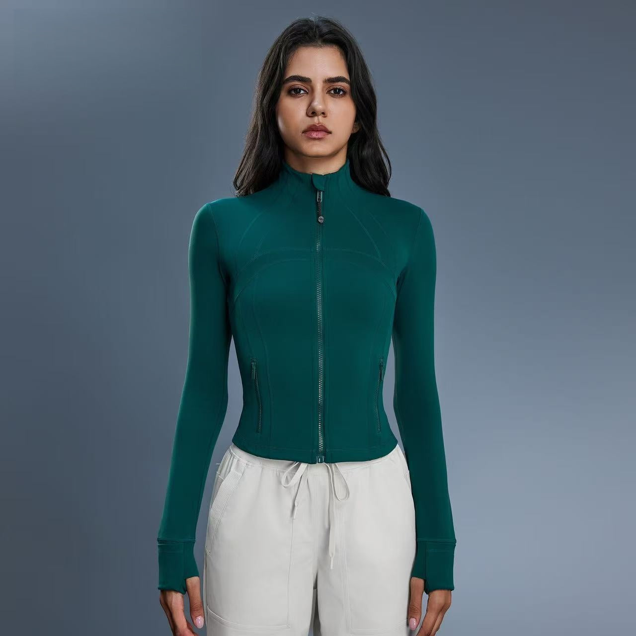 T588-1078  Yoga fitness clothing, long sleeves, slim fit, outdoor