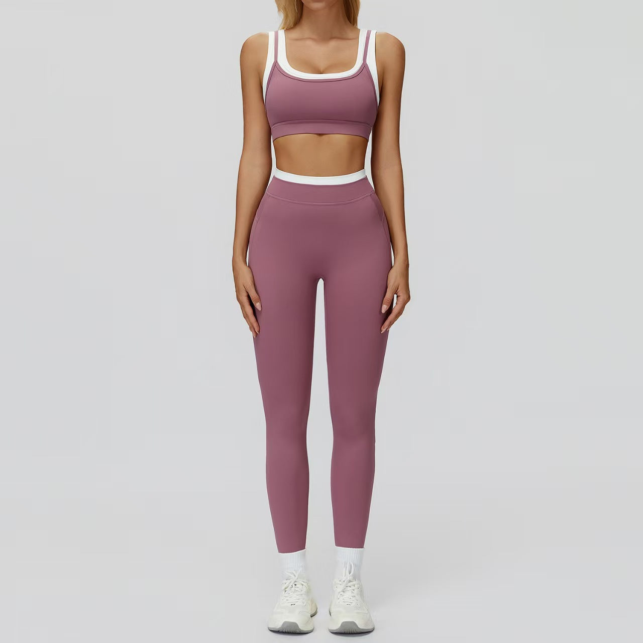 T588-917   High waisted outdoor leisure versatile fitness suit