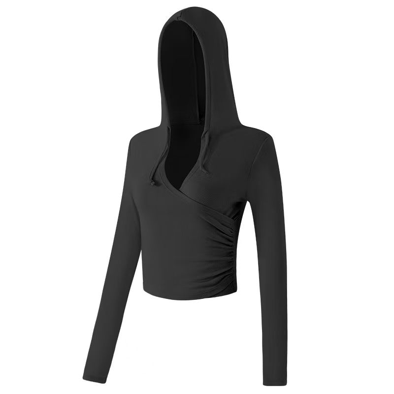 T588-1094 New yoga clothes, quick drying and slimming running long sleeved fitness clothes