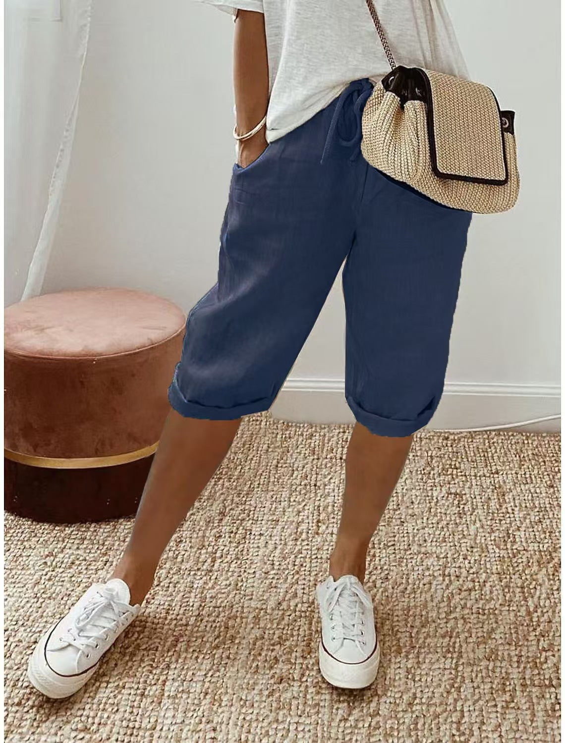 T588-950  Women's elastic drawstring pants