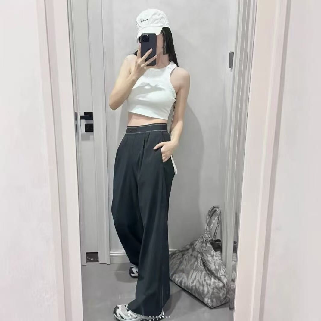 T588-1046   Spring and Autumn Leisure Sports Straight Leg Casual Pants