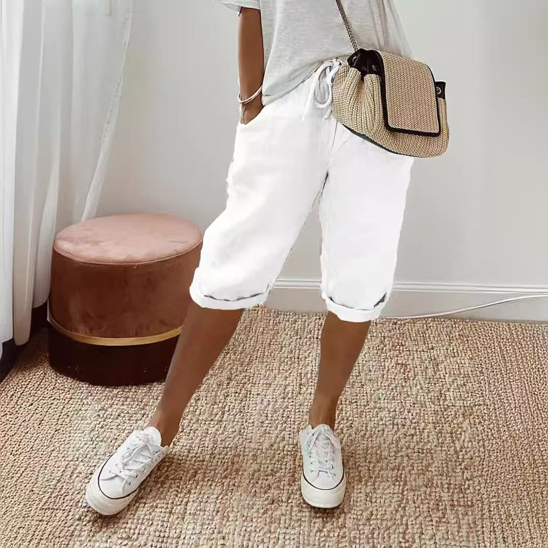 T588-950  Women's elastic drawstring pants
