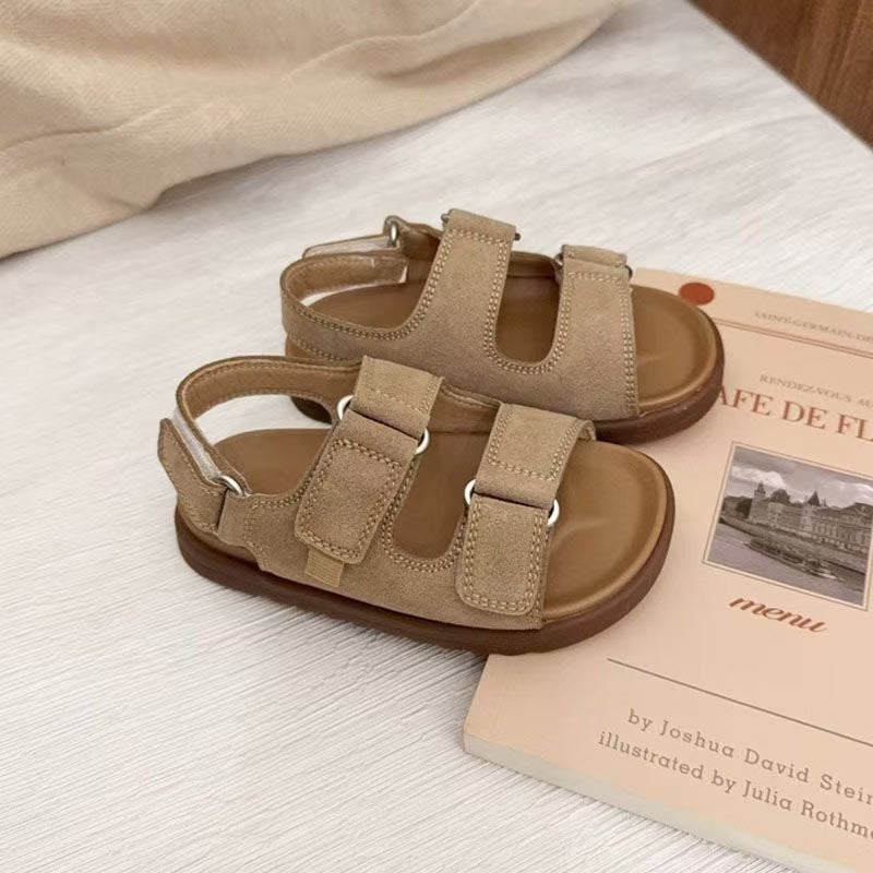 T588-1034  Children's sandals summer new British style casual soft sole